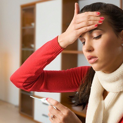 легкая форма простуды, невысокая температура